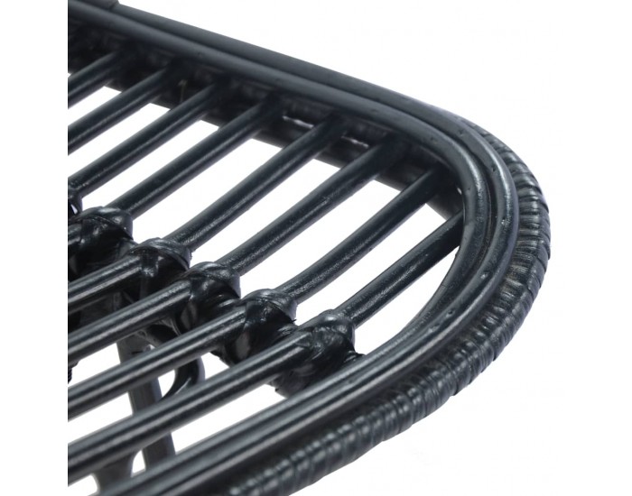 Sonata H Бар столове, 2 бр, черни, ратан