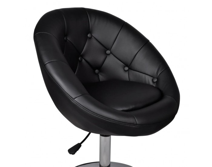 Sonata H Бар табуретка, черна, изкуствена кожа