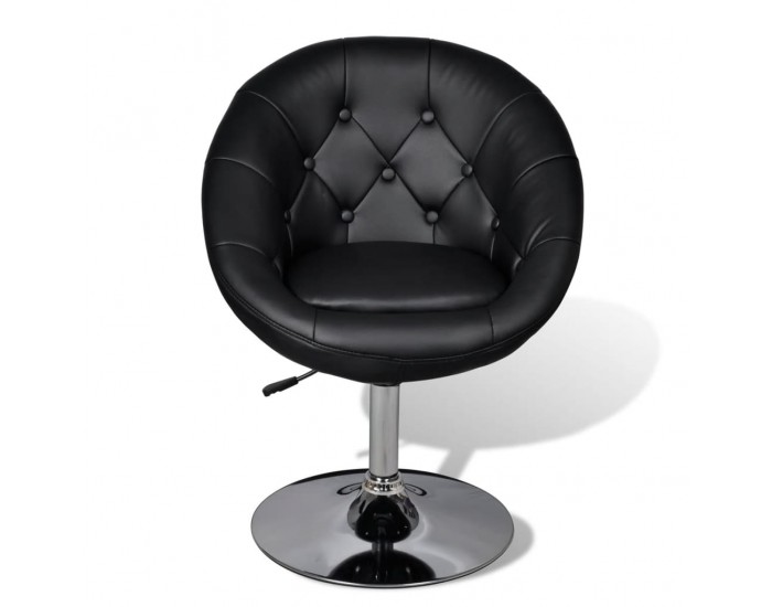 Sonata H Бар табуретка, черна, изкуствена кожа