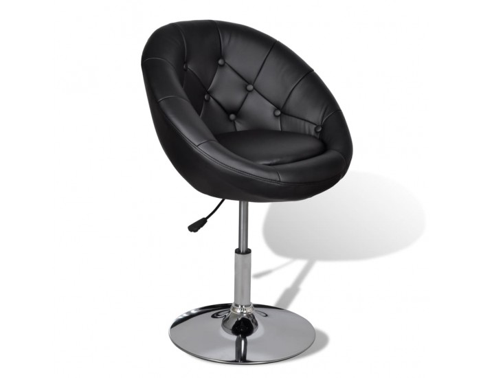 Sonata H Бар табуретка, черна, изкуствена кожа