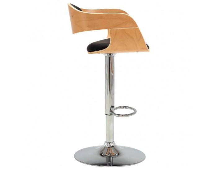 Sonata H Бар табуретка, черна, извито дърво и изкуствена кожа Sonata H Бар табуретка, черна, извито дърво и изкуствена кожа