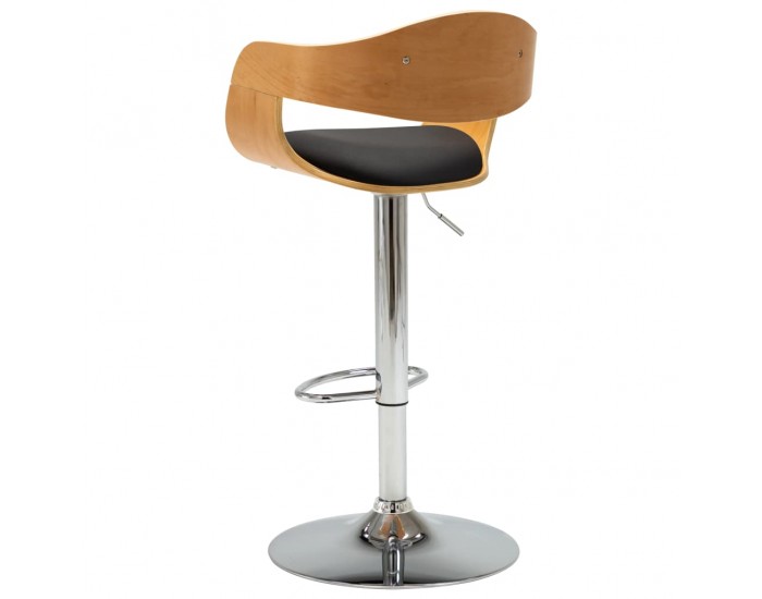 Sonata H Бар табуретка, черна, извито дърво и изкуствена кожа Sonata H Бар табуретка, черна, извито дърво и изкуствена кожа