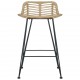 Sonata H Бар столове, 2 бр, естествен ратан