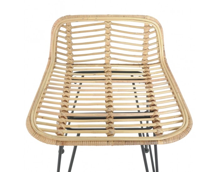 Sonata H Бар столове, 2 бр, естествен ратан