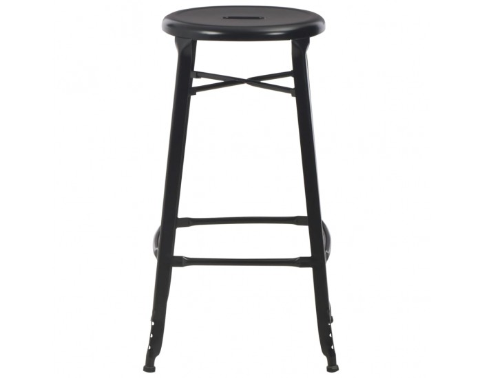Sonata H Бар табуретки, 4 бр, черни, стомана Sonata H Бар табуретки, 4 бр, черни, стомана