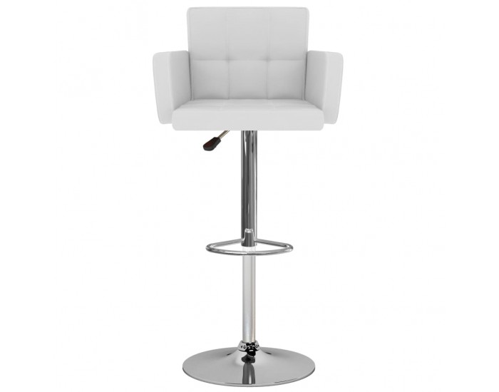 Sonata H Бар табуретки, 2 бр, бели, изкуствена кожа