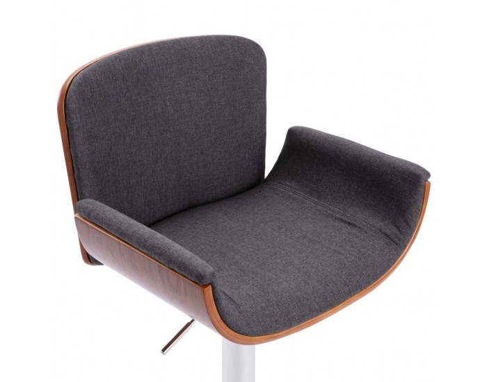 Sonata H Бар табуретка, сива, текстил