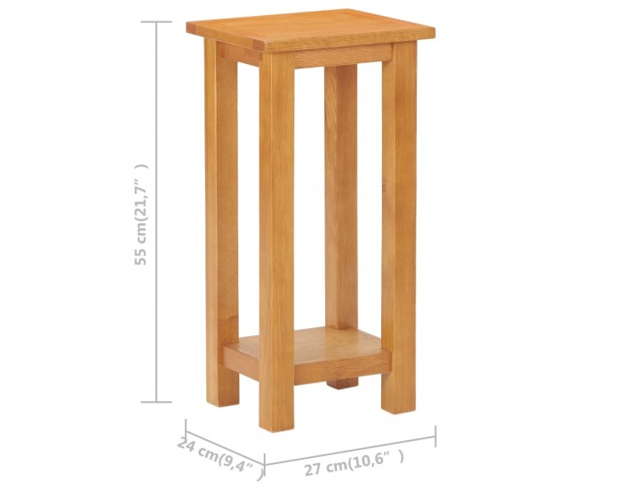 Sonata H Странична маса, 27x24x55 см, дъбов масив