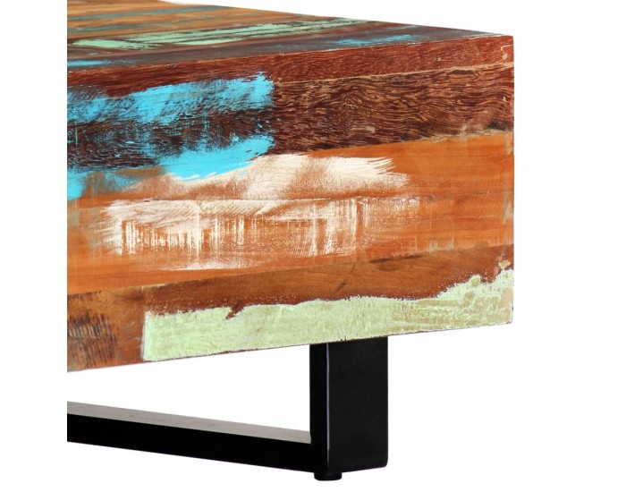 Sonata H Маса за кафе, 120x50x30 см, регенерирано дърво масив и стомана