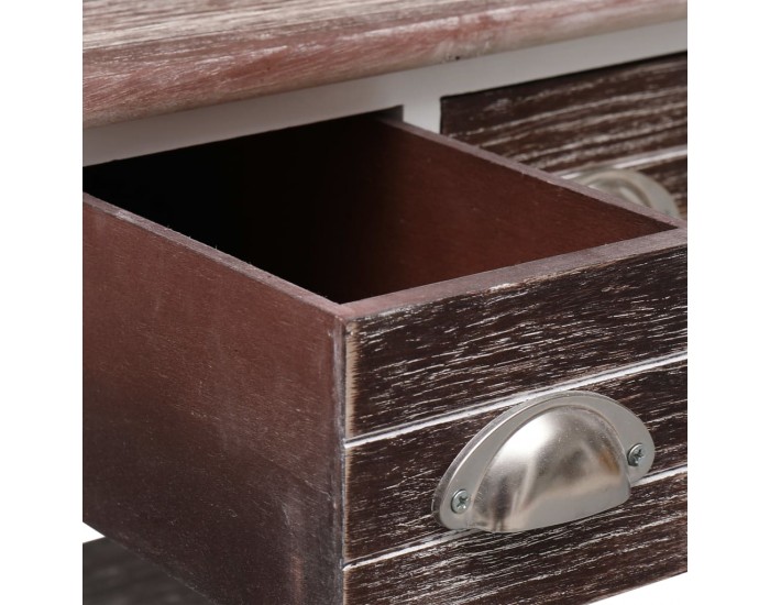 Sonata H Странична маса, кафява, 40x40x40 см, дърво от пауловния