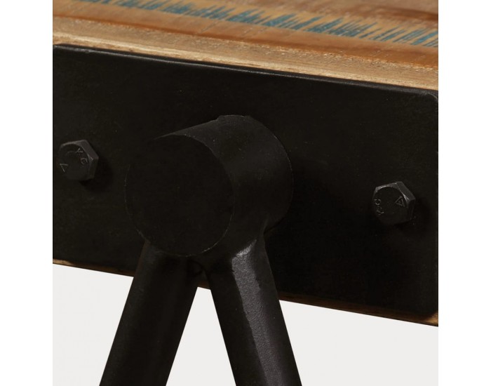 Sonata H Странична масичка, регенериран тик масив