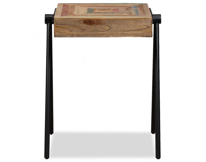 Sonata H Странична масичка, регенериран тик масив