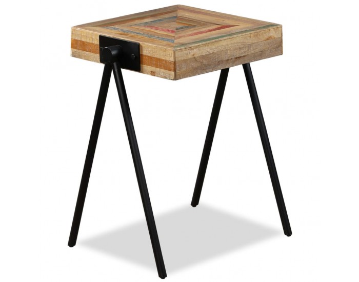 Sonata H Странична масичка, регенериран тик масив