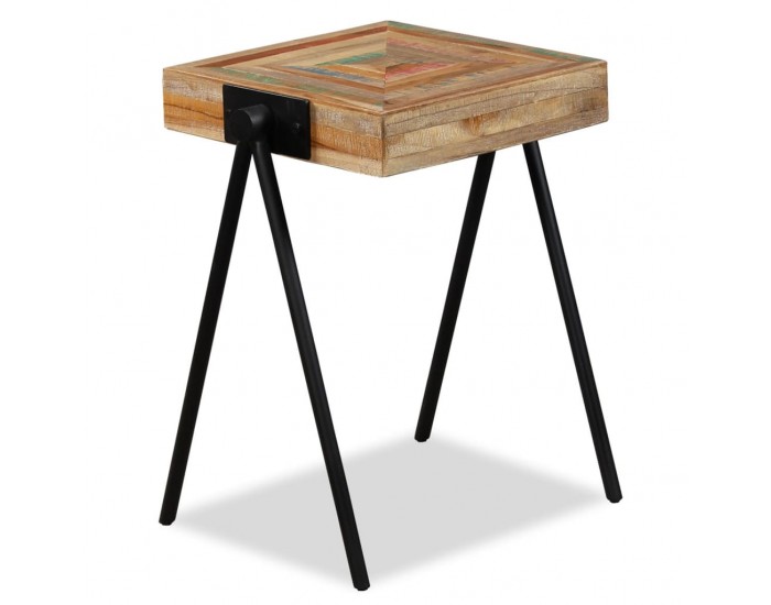 Sonata H Странична масичка, регенериран тик масив