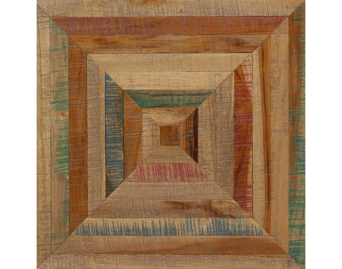 Sonata H Странична масичка, регенериран тик масив