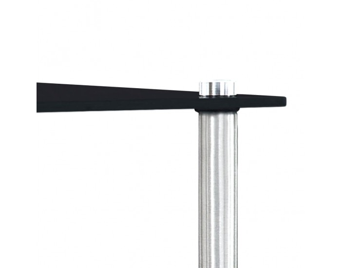 Sonata H Стифиращи маси, 3 бр, черни, закалено стъкло