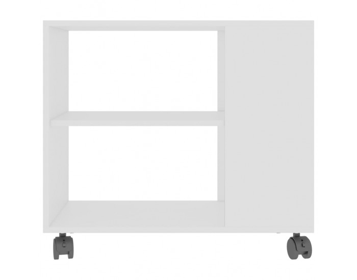 Sonata H Странична маса, бяла, 70x35x55 см, инженерна дървесина