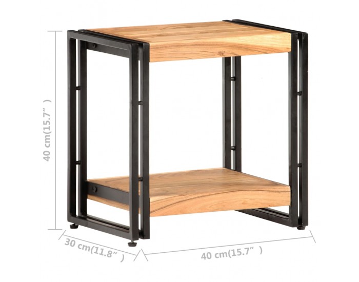 Sonata H Странична маса 40x30x40 см акациево дърво масив