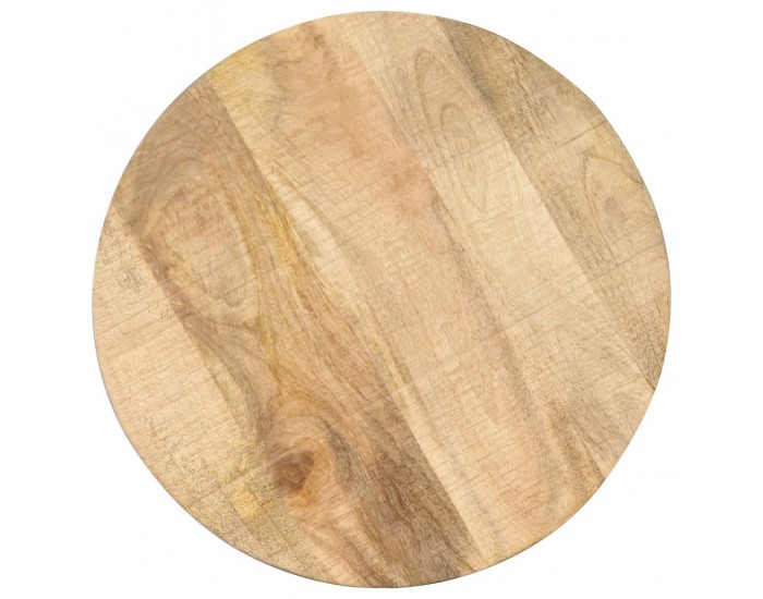 Sonata H Странична маса, 45x(45-62) cм, мангово дърво масив и чугун