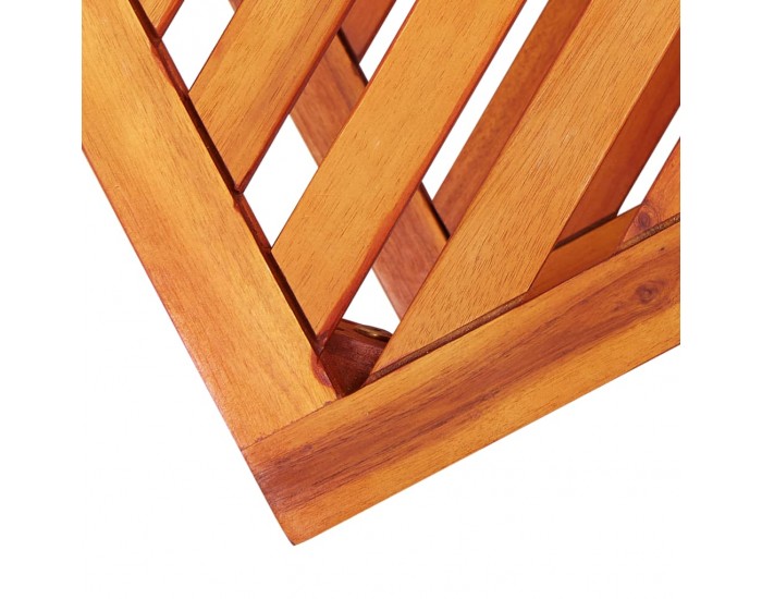 Sonata H Странична маса, акациево дърво масив, 45x33x45 см