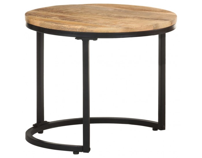 Sonata H Странични маси, 3 бр, грубо мангово дърво