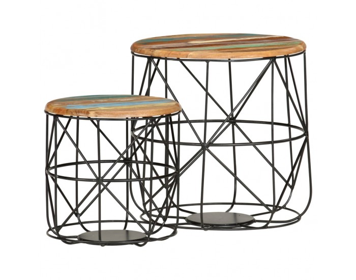 Sonata H Маси за кафе, 2 бр, регенерирано дърво масив