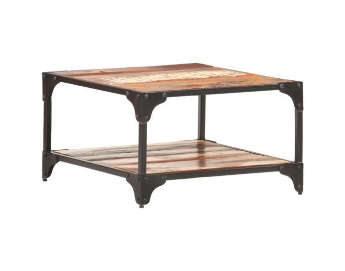 Sonata H Маса за кафе, 60x60x35 см, регенерирано дърво масив