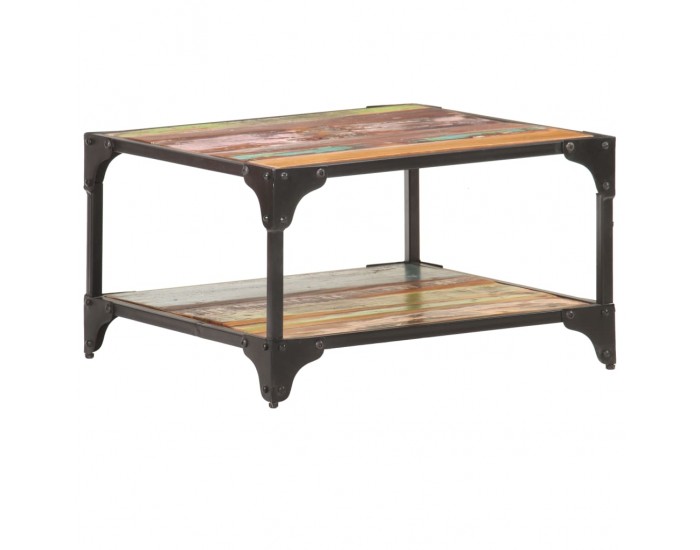 Sonata H Маса за кафе, 60x60x35 см, регенерирано дърво масив