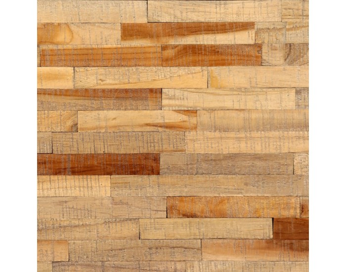 Sonata H Маса за кафе, регенериран тик масив, 90x65x40 cм