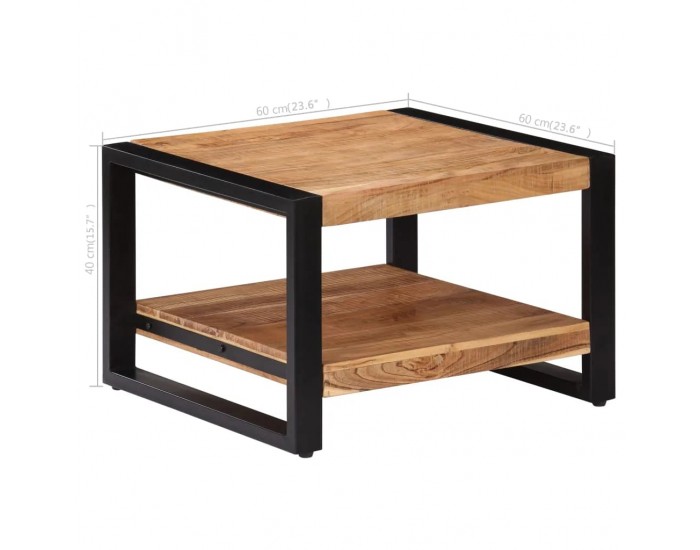 Sonata H Маса за кафе, 60x60x40 см, акациево дърво масив