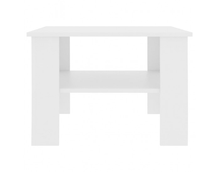 Sonata H Маса за кафе, бяла, 60x60x42 см, инженерно дърво