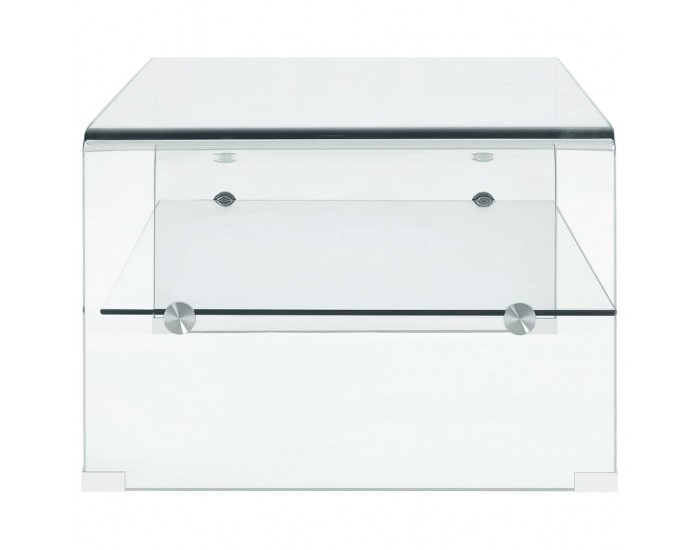 Sonata H Маса за кафе, прозрачна, 98x45x31 см, закалено стъкло