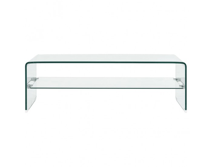 Sonata H Маса за кафе, прозрачна, 98x45x31 см, закалено стъкло