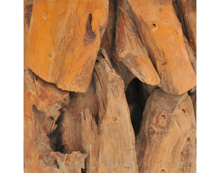 Sonata H Маса за кафе, тиково дърво плавей масив, 60 см