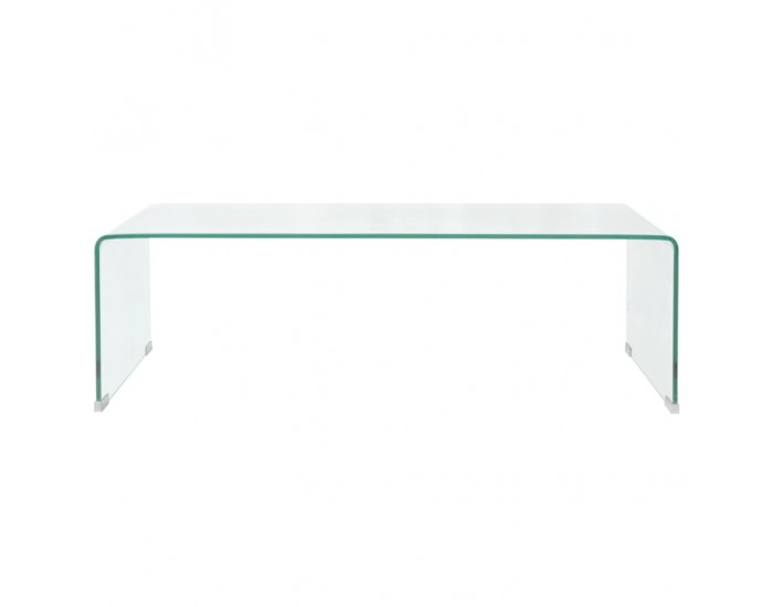 Sonata H Маса за кафе от закалено стъкло, 98x45x30 cм, прозрачна Sonata H Маса за кафе от закалено стъкло, 98x45x30 cм, прозрачна