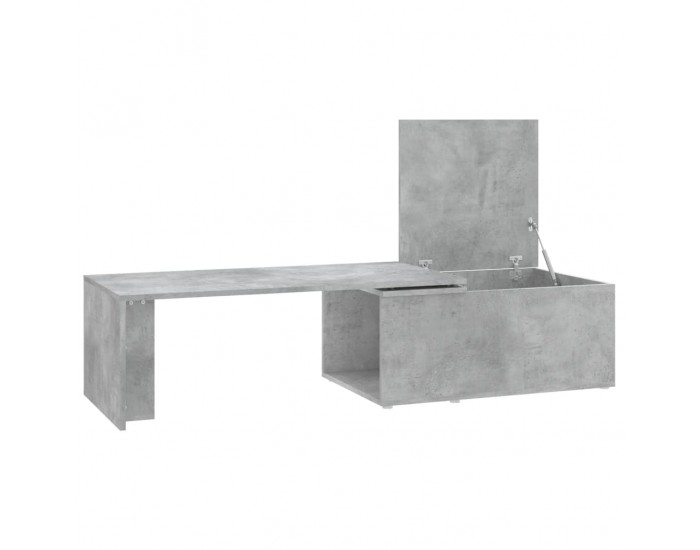 Sonata H Маса за кафе, бетонно сива, 150x50x35 см, инженерно дърво