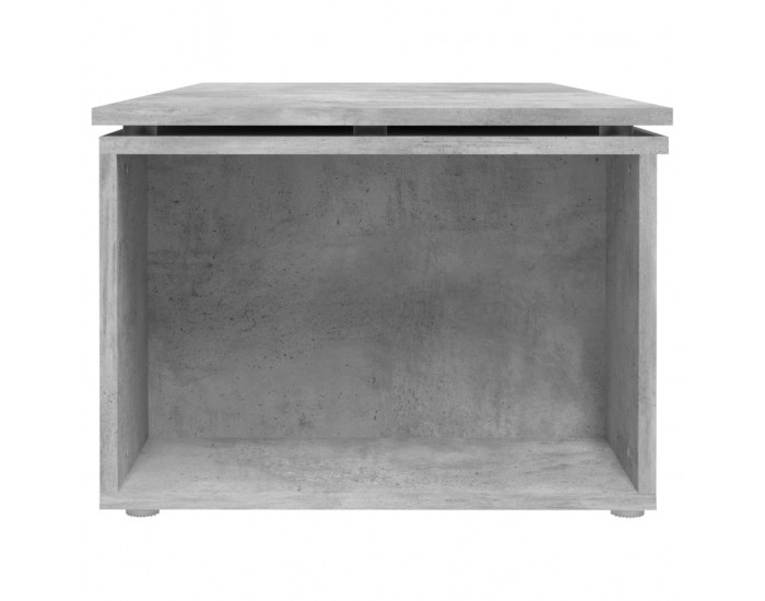 Sonata H Маса за кафе, бетонно сива, 150x50x35 см, инженерно дърво