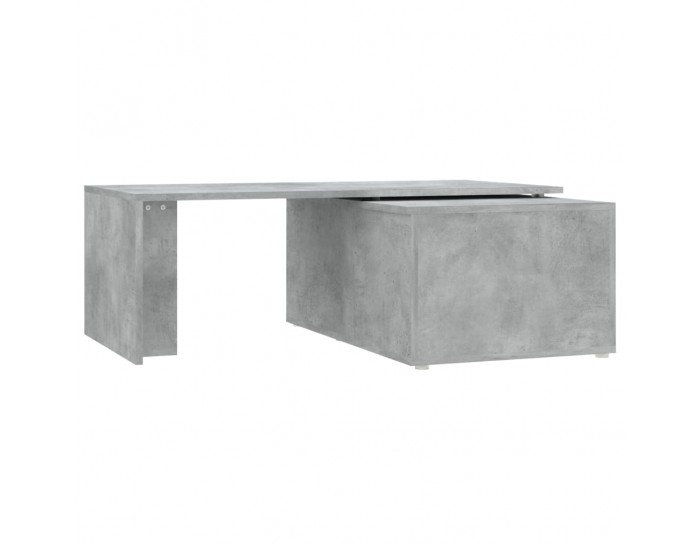 Sonata H Маса за кафе, бетонно сива, 150x50x35 см, инженерно дърво