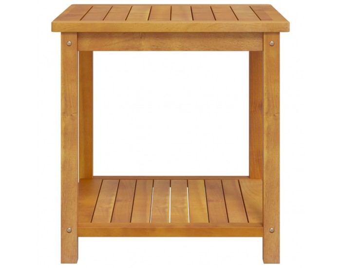 Sonata H Странична маса, акациево дърво масив, 45x45x45 см