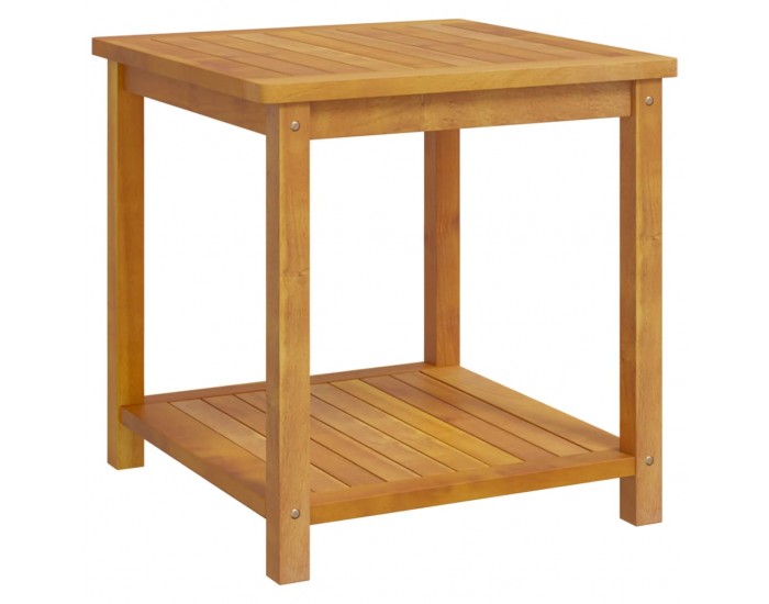 Sonata H Странична маса, акациево дърво масив, 45x45x45 см