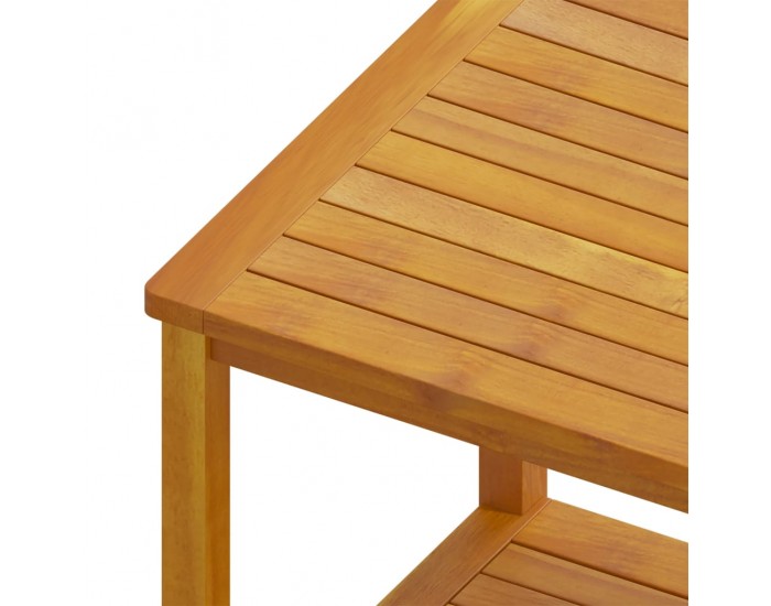 Sonata H Странична маса, акациево дърво масив, 45x45x45 см