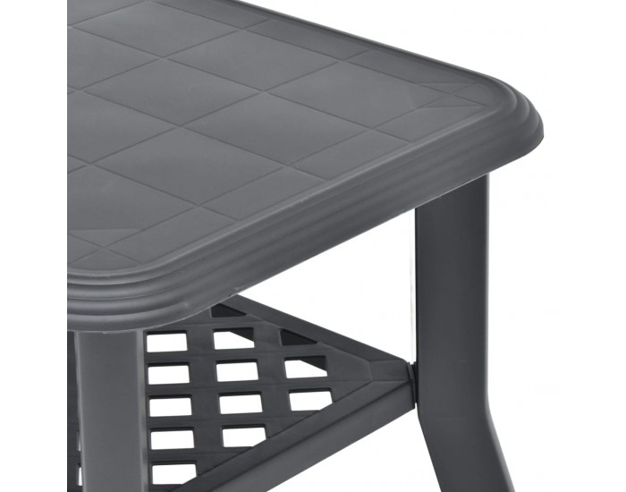 Sonata H Маса за кафе, антрацит, 90x60x46 см, пластмаса