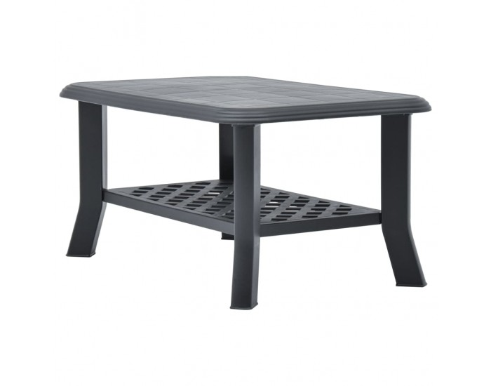 Sonata H Маса за кафе, антрацит, 90x60x46 см, пластмаса