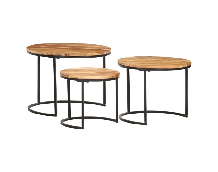 Sonata H Стифиращи маси, 3 бр, акация масив