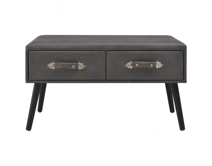 Sonata H Маса за кафе, сива, 80x40x46 см, изкуствена кожа