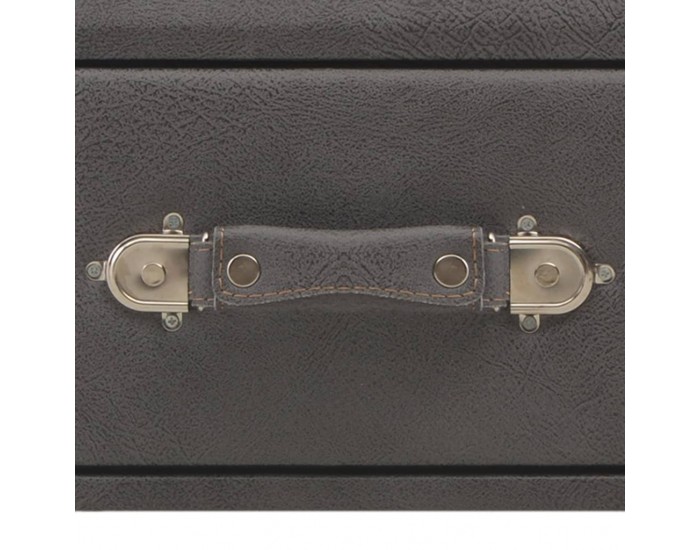 Sonata H Маса за кафе, сива, 80x40x46 см, изкуствена кожа