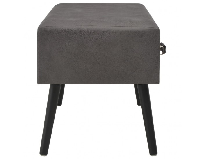 Sonata H Маса за кафе, сива, 80x40x46 см, изкуствена кожа