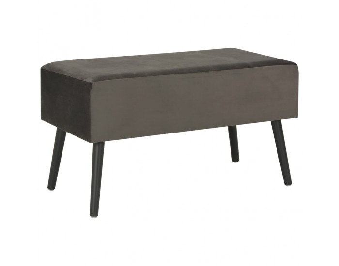 Sonata H Маса за кафе, сива, 80x40x46 см, кадифе