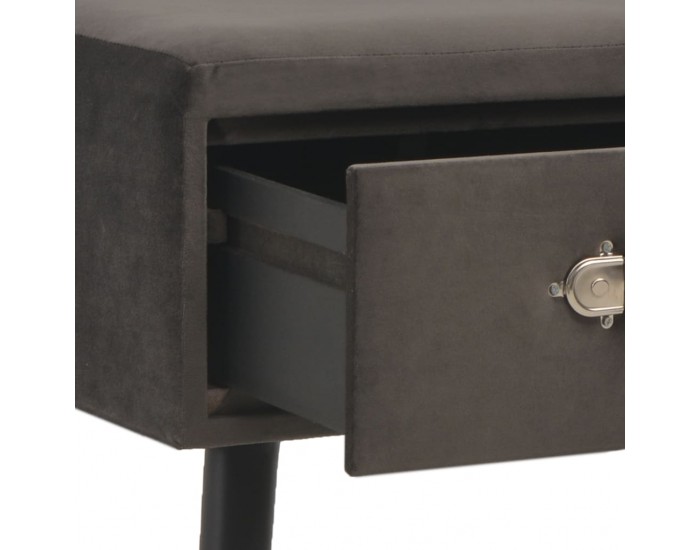 Sonata H Маса за кафе, сива, 80x40x46 см, кадифе