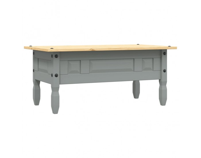 Sonata H Маса за кафе, мексикански бор, стил Корона, сива, 100x55x44 cм